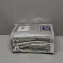 DriftAway Farmhouse Linen Blend Blackout Curtains 84 Inches Long for Bedroom Vertical Striped Printed Linen Curtains Thermal Insulated Lined Treatments for Living Room 2 Panels W52 x L84 Loden Green