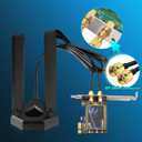 Eightwood WiFi 6E Tri-Band Antenna 6GHz 5GHz 2.4GHz Gaming WiFi Antenna Magnetic Base with 6.5ft Extension Cable for PC Desktop Computer PCIe WiFi 6E Card, Router