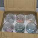 NETANY 6-pack 16 oz Overnight Oats Containers with Lids, Glass jars with Airtight Lids, Wide mouth Mason Salad jars, Glass Food Storage Containers for Snacks Yogurt Spice Sugar