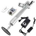 DIY Reciprocating Linear Actuator DC 24V 120RPM Stroke 1.18"-6" Adjustable Telescopic Motor with Speed Controller,Suction Cup and Remote Controller