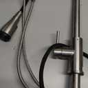 Touchless Kitchen Sink Faucet with Pull Down Sprayer, Stainless Steel Smart Motion Sensor Faucet for Pot Filler, Farmhouse Camper Bar Sink Laundry Room, Brushed Nickel