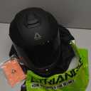 TRIANGLE Motorcycle Helmets Full Face Motorcycle Helmet for Men & Women with Tinted and Clear Visor Meet Dot Approved (Large, Matte Black)