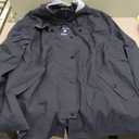 SaphiRose Women's Plus Size Rain Jacket Waterproof Rain Coat Lightweight Windbreaker Raincoats with Hood (Blue, XXL)