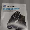 Yaktrax Diamond Grip - Full-Foot Traction on Ice, Snow, & Multi-Terrain Surfaces - Swiveling Diamond Bead Grip Points - Cold-Resistant Easy On/Off Elastic Upper Band