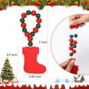 KPOSIYA Christmas Napkin Rings Set of 6, Snowflake Socks Napkin Rings for Table Decor, Wooden Napkin Holder Buckle for Christmas,Winter Holiday, Home Party, Wedding Supplies