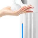 Automatic Soap Dispenser Foaming Touchless: 14oz Plastic - 4 Level Adjustable Wall Mount Foam Rechargeable Electric Auto Smart White Soap Dispenser - Bathroom Kitchen Hand Dish Lotion