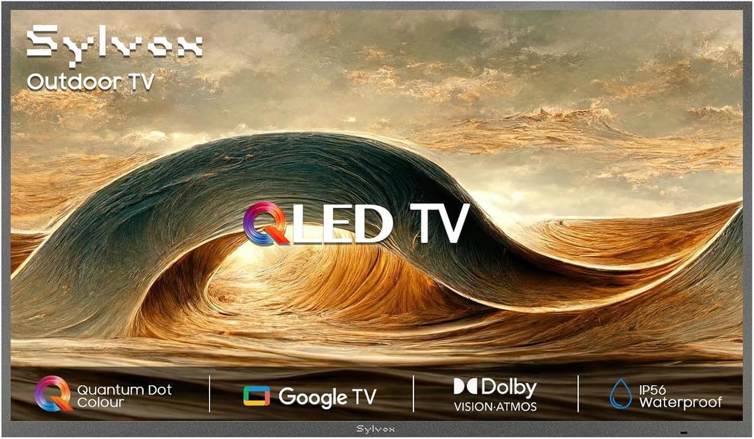 SYLVOX Outdoor QLED TV, 65 inch Weatherproof TV, Smart 4K QLED Television