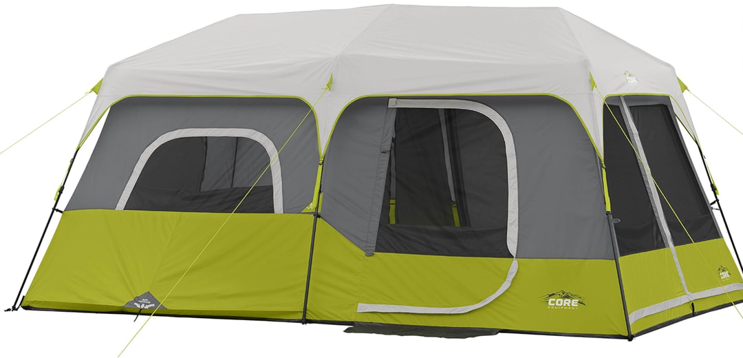 Core 9 Person Instant Cabin Tent - 14' x 9', Green (40008)