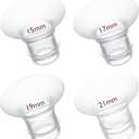 Momcozy Flange Insert 15/17/19/21mm Compatible with 24mm Flange/Shield of Most Pumps, Insert for Breast Pump Replacement Accessories, 4PCS (Transprent)