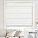 No Drill Cordless Roman Shades, 29×64 in, Room Darkening White