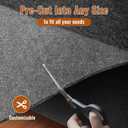 Felt Rug Pad, 2 x 6 Ft Rubber Non-Slip Rug Pad Gripper, Keep Rugs Secure and in Place, Extra Strong Under Carpet Mat Cushion - for All Floors