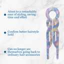 3 x Prestige French Hair Pins, Prestige Hair Pin,New Hair Accessories, Elegant Hair Clips for Women, Suitable for All Hair Types (3PCS-H)