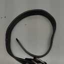 Black Soft Leather Dog Collar for Small,Medium, Large Dog, Comfortable and Adjustable (Wide: 0.95'' for Dog's Neck: 13''~18'', Black, L)