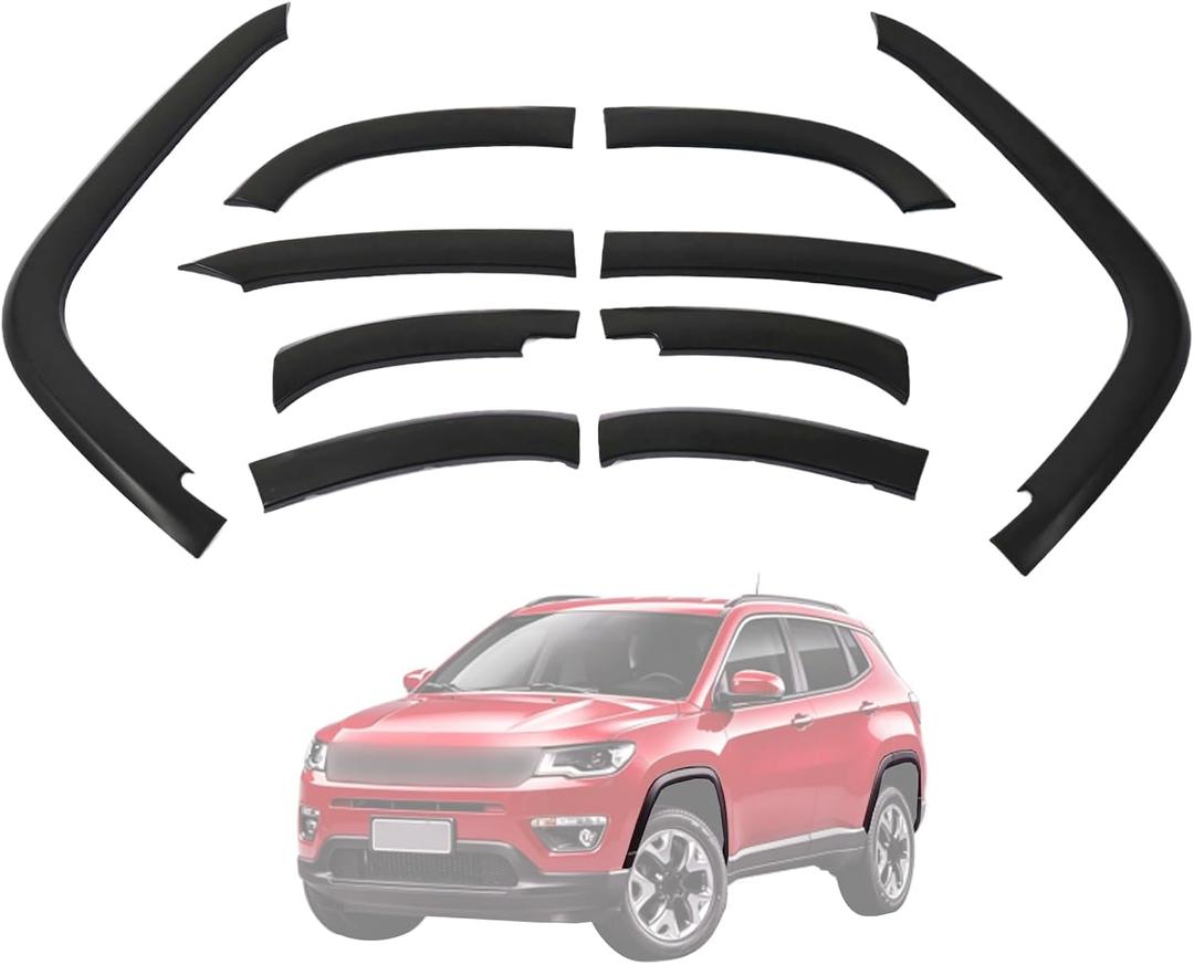 Wheels Fender Flares Trim Compatible with Jeep Compass 2011-2016