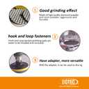 BGTEC 4 Inch Dry Diamond Polishing Pads Set,8 Pieces Pads Kit Grit 3000 for Granite Marble Stone Quartz Tiles Concrete Floor Edges Countertop Polishing