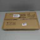 Metal Raised Dog Bowl, 10" Height Tall Elevate Dog Feeder Stand with 2 Stainless Steel 42oz Bowls & 16x24 Non-Slip Mat  Stronger Dogs Food & Water Bowl Stand (Grey)