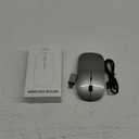 Wireless Mouse for Laptop, Bluetooth Mouse for MacBook Pro/Air/Mac/iPad/Chromebook/Computer -Rechargeale Dual Mode(USB 2.4Ghz + Bluetooth 5.2) Silent Cordless Mice with USB C Adapter,GrayBlack