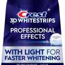 Crest 3D Whitestrips Professional Effects + LED Light Teeth Whitening Kit, 1 Light + 20 Treatments, Each with 1 Upper/1Lower, 40 Strips Crest 3DWhite Teeth Whitening Strips