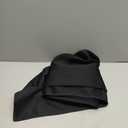 NICETOWN Black French Door Curtains for Window, 100% Blackout Thermal Insulated Window Covering for Glass Door, Front Kitchen Curtain Tie Up Shade 26W x 72L Inches Long, 1 Panel