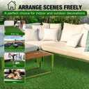 XLX TURF Realistic Artificial Turf Grass 8 FT X 10 FT - Large Fake Grass Carpet Indoor Outdoor Rug for Patio Balcony Dogs Pets Kennel Flooring Kids Playground - Low Pile
