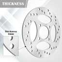 Rear Brake Disc Rotor fit for Yamaha Raptor 700 2006-2020 YFZ450 2006-2013 YFZ450X 2008 1S3-2582W-00-00 1PE-F582W-00-00 1S3-2582W-10-00
