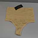 Werena Tummy Control Thong Shapewear for Women Seamless Shaping Thong Panties Body Shaper Underwear (Small, 01# Beige-mid Waisted(has Boning))
