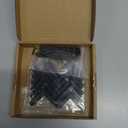 12Pcs Black 10 Series Aluminum Extrusion Profiles 1010 Series L-Shape Interior Corner Connector Joint Bracket with Screws for 10/10 1" x 1" 1 Inch x 1 Inch Extruded Aluminum Profiles