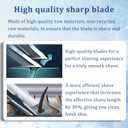 2026 Replacement Shaver Head SH90/RQ12 Compatible with Philip Norelco S9000 Prestige & S8000 Series | Double Precision Blades (Silvery)