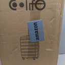 Coolife Luggage 3 Piece Set Suitcase Spinner Hardshell Lightweight TSA Lock (20in/24in/28in, Apricot/Black)