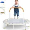 36-Inch Toddler Trampoline with Foam Handle, 3FT Foldable Mini Rebounder