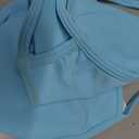 ABOCIW Womens Seamless Backless Sports Bra Open Back Strappy Workout Bras Low Support Criss-Cross Yoga Gym Bra, Size: S