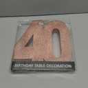 40th Birthday Decorations for Women,40th Anniversary Decorations,Rose Gold Glitter 40th Birthday Party Centerpieces for Table Decorations,40 Table Topper Decor