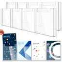 Sherr 1 Pcs Acrylic Brochure Holder Wall Mount, 8.5 x 11 Inches Clear Hanging Flyer Display Holder Plastic Pamphlet Stand for Magazine, Booklet, Bookmark