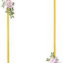 Fivenl Arch Backdrop Stand 5FT Balloon Arch Stand Stable Gold Wedding Arch Frame Metal Arch Backdrop Stand for Wedding Ceremony Birthday Party Bridal Baby Shower Banquet Decoration