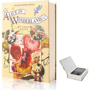 Real Paper Transfer Book Safe, Combination Lock,Hollow with Secret Hidden Compartment (Alice-Combination)