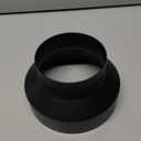6 to 4 Duct Reducer, Hon&Guan Duct Reducer Increaser 6 to 4 Reducer for 4/6 Inch Ducting HVAC Ventilation System-Black.