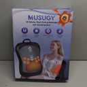 Shiatsu Back Massager with Heat : Up & Down Rolling Massage Kneading Massager for Back Pain Relief Deep Tissue - Adjustable Intensity and Heat for Office Workers, Seniors, and Daily Comfort