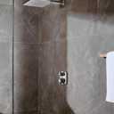 hansgrohe Ecostat E Modern Thermostatic Shower Valve Trim with Temperature Control in Brushed Nickel, 15707821