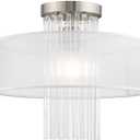 Livex Lighting 1 Lt Brushed Nickel Ceiling Mount