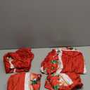 Horaldaily 4PCS Christmas Dining Chair Covers,Watercolor Red Poinsettia Stretch Removable Washable Slipcover Chair Protector for Dining Room Home Decor