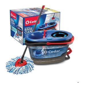 O-Cedar RinseClean Spin Mop & Bucket System | Clean with Clean Water | Removes 99% of Bacteria