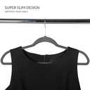 Simplify Slim Velvet Clothes Hangers | 25 Pack | Non-Slip | Shirts | Suit | Pants | Dresses | Garments | Closet Storage & Organization | Durable | Grey (Gray)