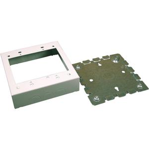 Legrand Wiremold BW32 Metal Raceway for Extending Power, 700 Series, 2 Gang Deep Outlet Box, 1 3/8" Deep, White (1 Pack)