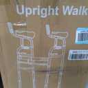 Narrow Walker Folding Upright Walker - with Removable Armrests, 450LBS Heavy Duty, Width & Height Adjustable Narrow Walkers for Seniors, Disabled, Bariatric