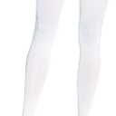 Leg Avenue Women's Opaque Thigh Highs with Satin Ruffle Trim and Bow