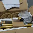 Torondo Dimmable Floor Lamps for Living Room, Industrial Standing Lamp with Marble Base, Gold Tree Tall Pole Light with 3 Elegant Teardrop Cage Head & 800 Lumens LED Bulbs for Bedroom Office