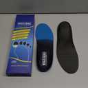 Plantar Fasciitis Insoles for Men Women - Orthotics Inserts, Shoe Insoles Arch Support Flat Feet Inserts Work Boot Insoles for Standing All Day (Mens 10-10 1/2 | Womens 12-12 1/2) (Blue)