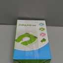 Portable Folding Large Non Slip Silionce Pads Potty Training Seat for Kids Boys & Girls, Foldable Toddlers Toilet Seat, Recyclable Potty Seat Cover for Travel (Green)