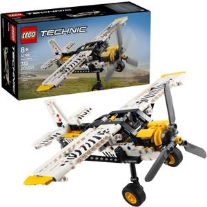 LEGO Technic Bush Plane Toy - Buildable Airplane Toy for Kids, Boys and Girls, Ages 8+ - Model Airplane Gift with Spinning Propeller, 4-Cylinder Piston Engine, and More - 42198