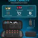TiMOVO Carrying Case Compatible with Nintendo Switch 2, Travel Carry Case with 10 Game Cartridges & Pocket, Protective Portable Hard Shell Pouch for Switch 2 Console & Accessories, Black